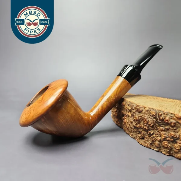 Brebbia Calabash Argento 2 Smooth Estate Briar Pipe, Italian Estates