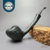 HS Studio Sandblasted Long Shank Peewit Estate Briar Pipe, Unsmoked