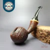 HS Studio Sandblasted Wasp w/ Boxwood Estate Briar Pipe, Unsmoked