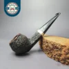 Elwood (by Ferndown) Bark Bulldog w/Silver Estate Briar Pipe, English Estates