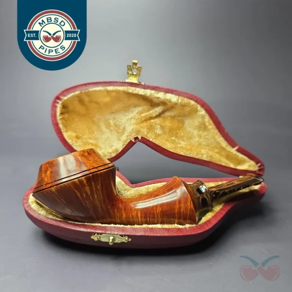 SU Pipes Smooth "Bo Nordh Bulldog" Handmade Briar Pipe, New
