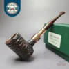 Peterson 2024 Christmas Pipe 701 Rusticated Poker Estate Briar Pipe, Unsmoked