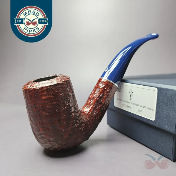 Savinelli Unica U61 Rusticated Bent Billiard Briar Pipe, 6mm, New