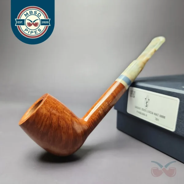 Savinelli Sasso 701 Smooth Lovat Briar Pipe, 6mm, New