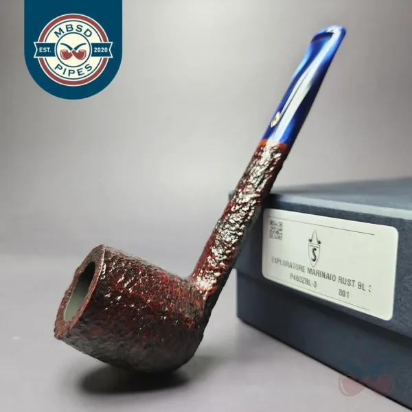 Savinelli Esploratore 801 Marinaio Rusticated Canadian Briar Pipe, New