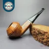 Ser Jacopo La Fuma Smooth Bulldog w/Silver Estate Briar Pipe, Italian Estates, 9mm