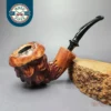 Nording Point Clear C Rusticated Freehand Estate Briar Pipe, Unsmoked
