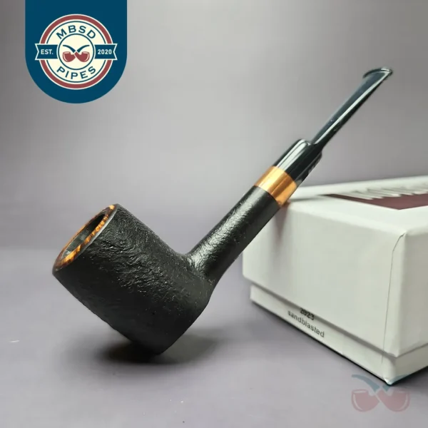 4th Generation Pipe of the Year 2023 by Bruno Nuttens Sandblasted Estate Briar Pipe, Unsmoked