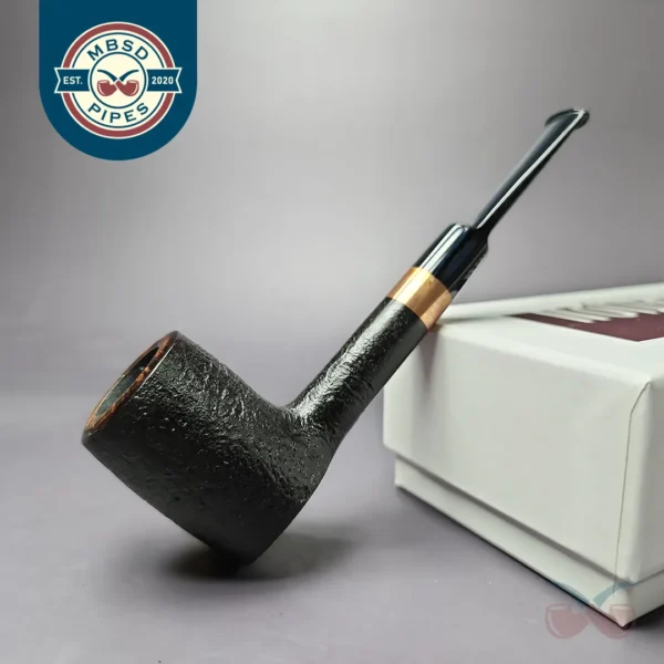 4th Generation Pipe of the Year 2023 by Bruno Nuttens Sandblasted Estate Briar Pipe, Unsmoked