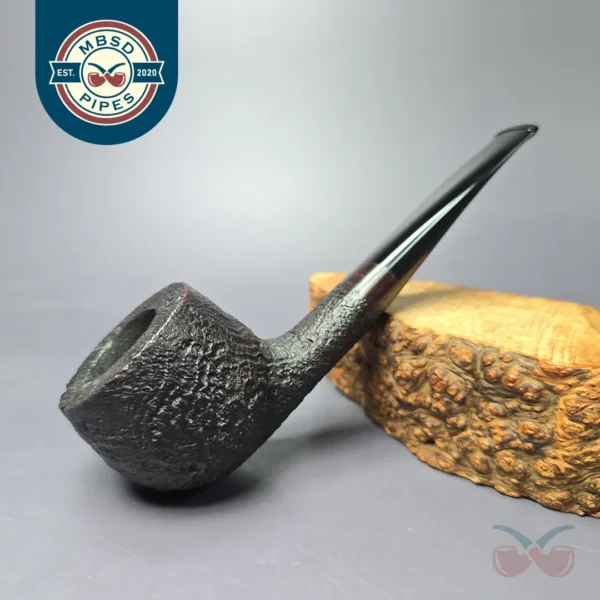 Ingo Garbe Sandblasted Oval Shank Pot Estate Briar Pipe, Danish Estates