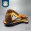 BBB 1907 Smooth Bent Billiard w/ Amber Stem Estate Briar Pipe, English Estates