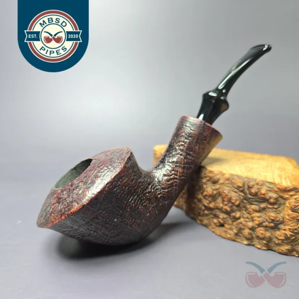 Savinelli Autograph Sandblasted Dublin Estate Briar Pipe, Italian Estates
