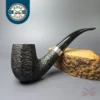 Ferndown Bark 3 Star XL Panel Bent Billiard Estate Briar Pipe, English Estates
