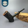 Mike Sebastian Bay Rusticated Hobo Poker Estate Briar Pipe, Danish Estates