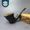 J Mouton Partially Sandblasted Dublin w/ Mammoth Molar Handmade Briar Pipe, New