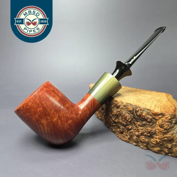 Savinelli Nonpareil 9128 Smooth Billiard Estate Briar Pipe, Italian Estates