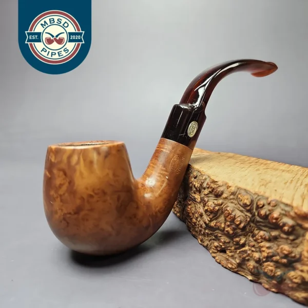 GBD Virgin 9456 Smooth Bent Billiard Estate Briar Pipe, English Estates