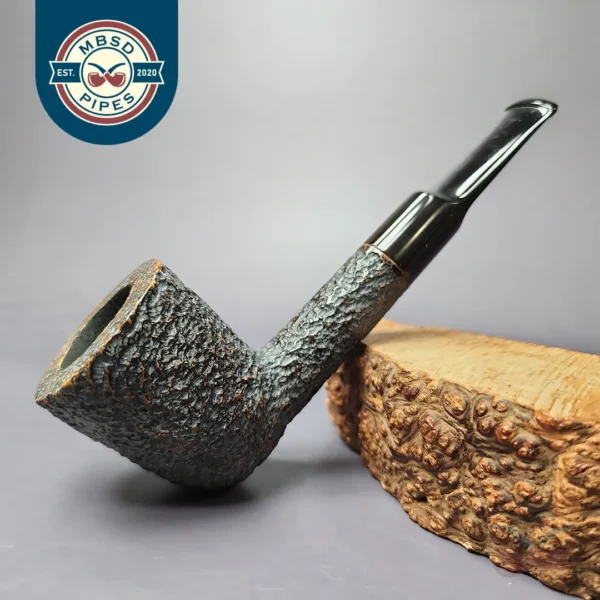 Baronet Bruyere by Savinelli 410 EX Rusticated Lovat Estate Briar Pipe, Italian Estates