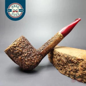 Sam Martin Christmas 1991 Carved Liverpool Estate Briar Pipe, American Estates