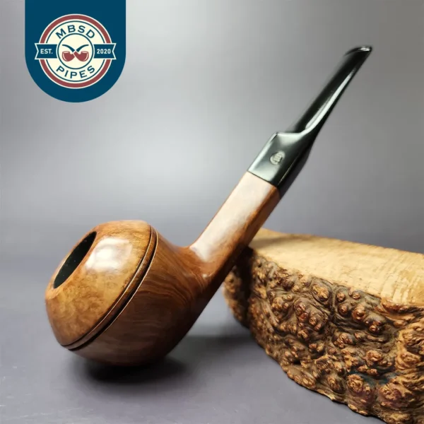James Upshall (1980s) P Grade Smooth Bulldog Estate Briar Pipe, English Estates