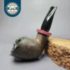 Peter Toth Contrast Sandblasted Freehand w/ Purpleheart Briar Pipe, New