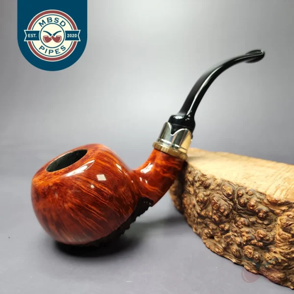 Neerup Classic Partially Rusticated Apple Estate Briar Pipe, Danish Estates