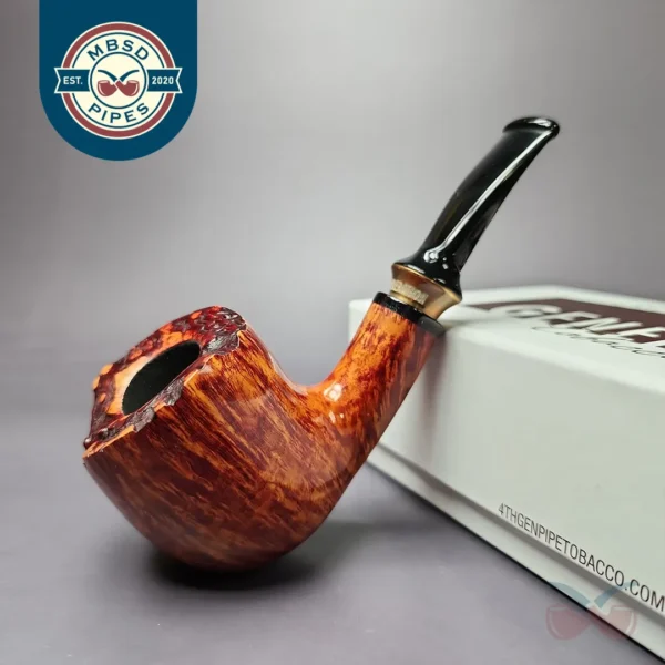 4th Generation (by Nording) Frihand Red Grain A Smooth Freehand Estate Briar Pipe, Unsmoked