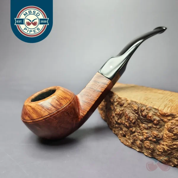 Savinelli Punto Oro 623 Smooth Bulldog Estate Briar Pipe, Italian Estates