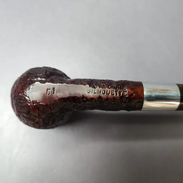 Kaywoodie Silhouette 51 Sandblasted Billiard Estate Briar Pipe, Unsmoked - Image 2