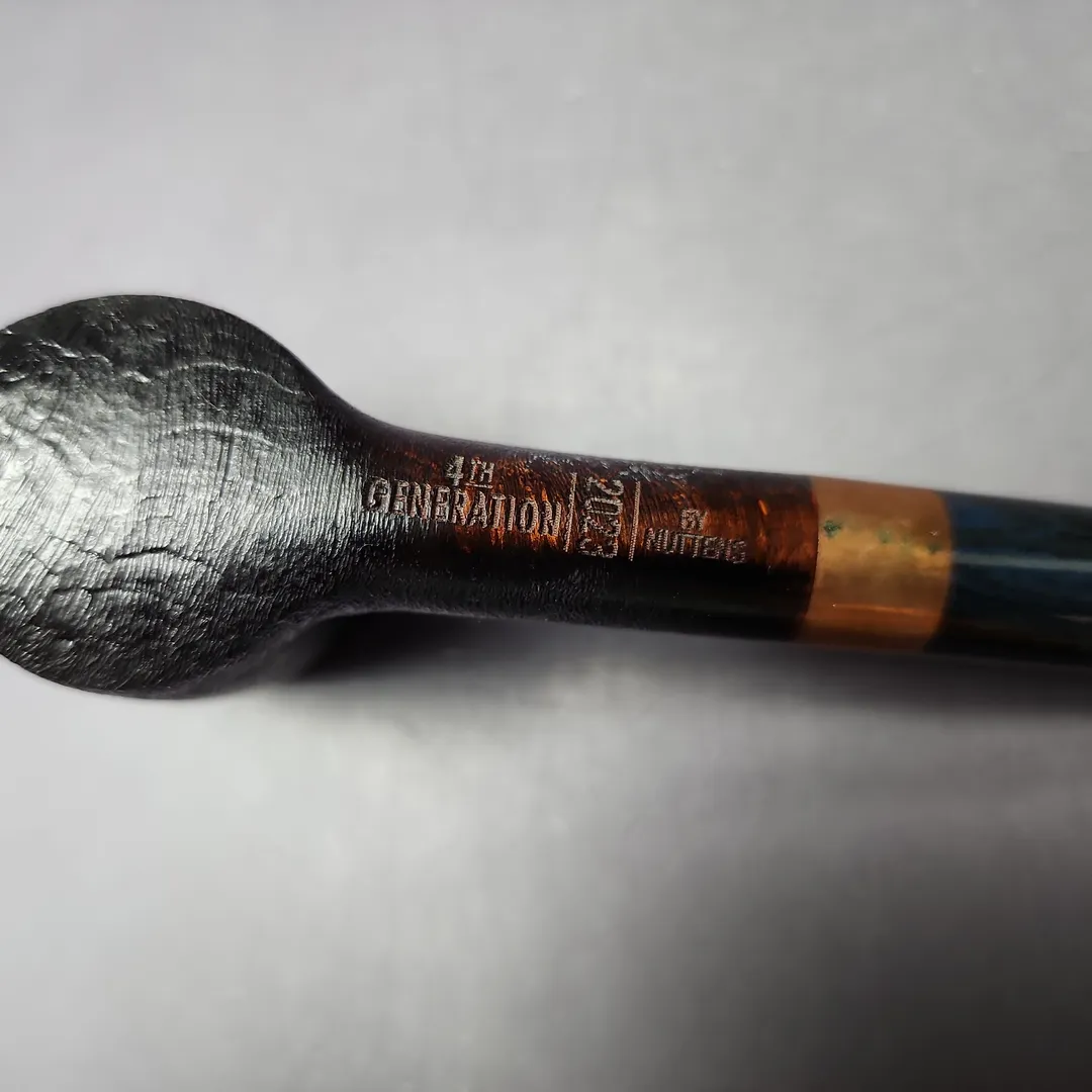 4th Generation Pipe of the Year 2023 by Bruno Nuttens Sandblasted Estate Briar Pipe, Unsmoked - Image 2