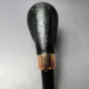 4th Generation Klassisk 401 Sandblasted Bent Billiard Estate Briar Pipe, Unsmoked - Image 2