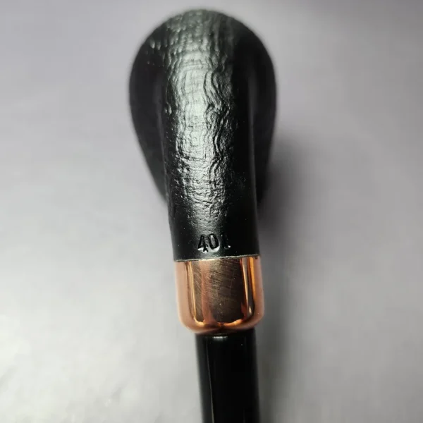 4th Generation Klassisk 401 Sandblasted Bent Billiard Estate Briar Pipe, Unsmoked - Image 2