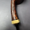 HS Studio Sandblasted Long Shank Blowfish w/ Boxwood Estate Briar Pipe, Unsmoked - Image 2