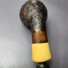 HS Studio Sandblasted Egg w/Boxwood Estate Briar Pipe, Unsmoked - Image 2