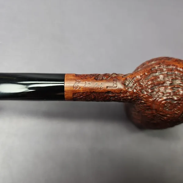 Baldo Baldi Sandblasted Billiard Estate Briar Pipe, Italian Estates - Image 2