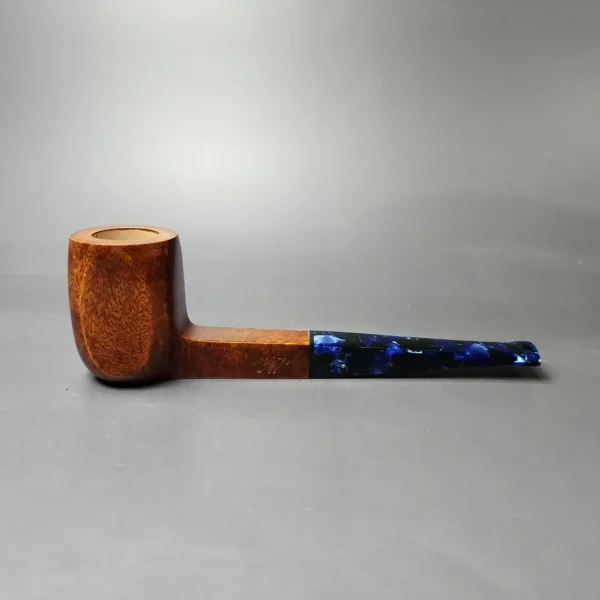 Mina Pipes Smooth Panel Billiard Estate Briar Pipe, Unsmoked - Image 2