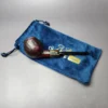 Mina Pipes Sandblasted Belge w/ Horn Estate Briar Pipe, Unsmoked - Image 2