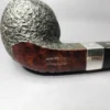 Elwood (by Ferndown) Bark Bulldog w/Silver Estate Briar Pipe, English Estates 9mm - Image 2