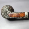 Elwood (by Ferndown) Bark Bulldog w/Silver Estate Briar Pipe, English Estates - Image 2