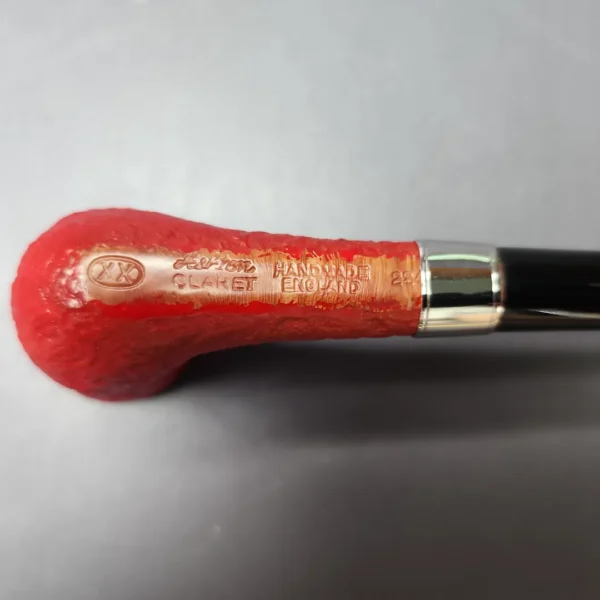 Ashton Claret XX Sandblasted Zulu w/ Silver Estate Briar Pipe, Unsmoked - Image 2