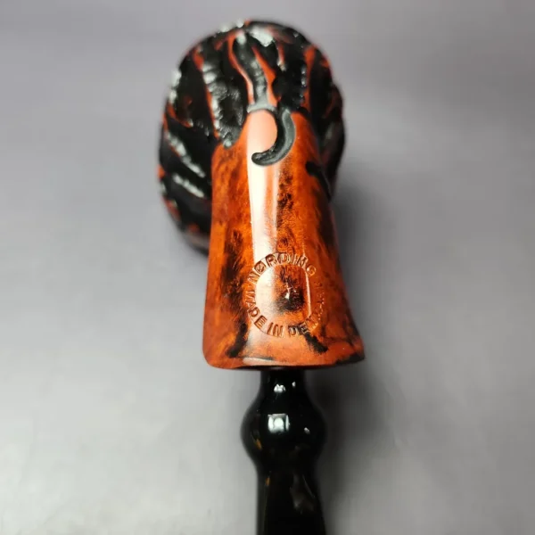 Nording Abstract Partially Rusticated Freehand Estate Briar Pipe, Unsmoked - Image 2