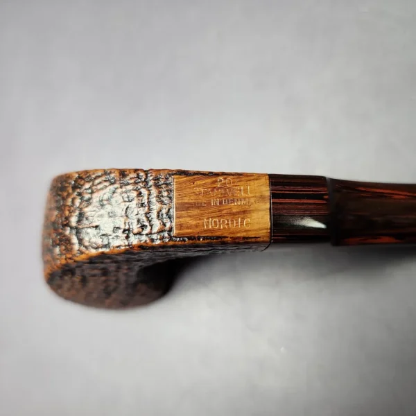 Stanwell Nordic 204 Sandblasted Panel Horn Estate Briar Pipe, Danish Estates - Image 2