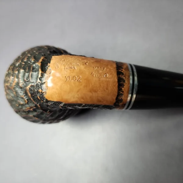 Peterson Dublin Filter XL02 Rusticated Apple Briar Pipe, Fishtail, New, 9mm - Image 2