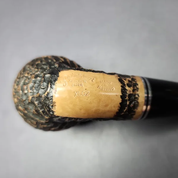 Peterson Dublin Filter XL02 Rusticated Apple Briar Pipe, Fishtail, New, 9mm - Image 2