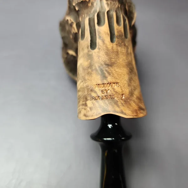 Nording Spruce Matte Partially Rusticated Freehand Estate Briar Pipe, Unsmoked - Image 3