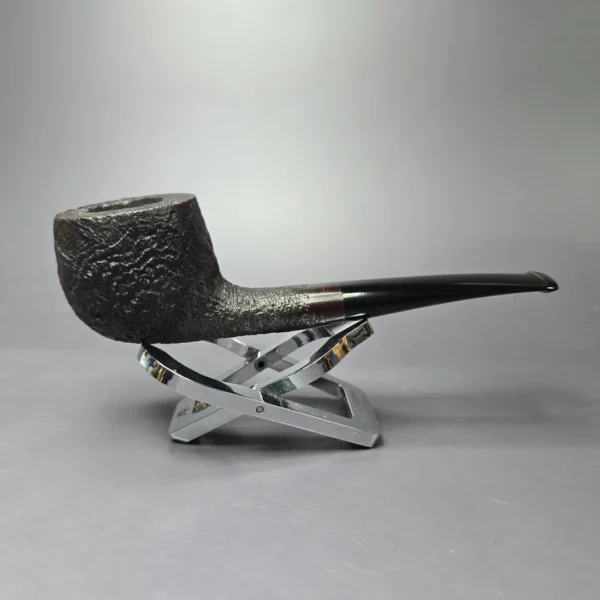 Ingo Garbe Sandblasted Oval Shank Pot Estate Briar Pipe, Danish Estates - Image 2