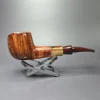 LCS Briars 2024 3 Star Smooth Apple w/ Horn Estate Briar Pipe, English Estates, 9mm - Image 2