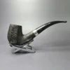 Ferndown Bark 3 Star XL Panel Bent Billiard Estate Briar Pipe, English Estates - Image 2