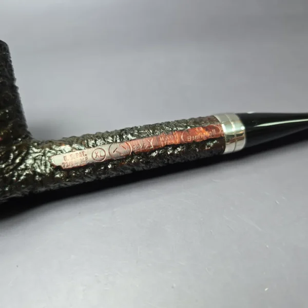 Alberto Bonfiglioli 1991 XL Rusticated Canadian w/Silver Estate Briar Pipe, Italian Estates - Image 2