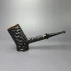 Mike Sebastian Bay Rusticated Hobo Poker Estate Briar Pipe, Danish Estates - Image 2